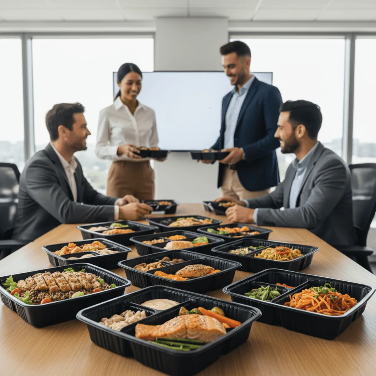Lunch in the boardroom